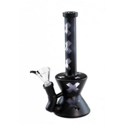 Bong with Crosses Matt black